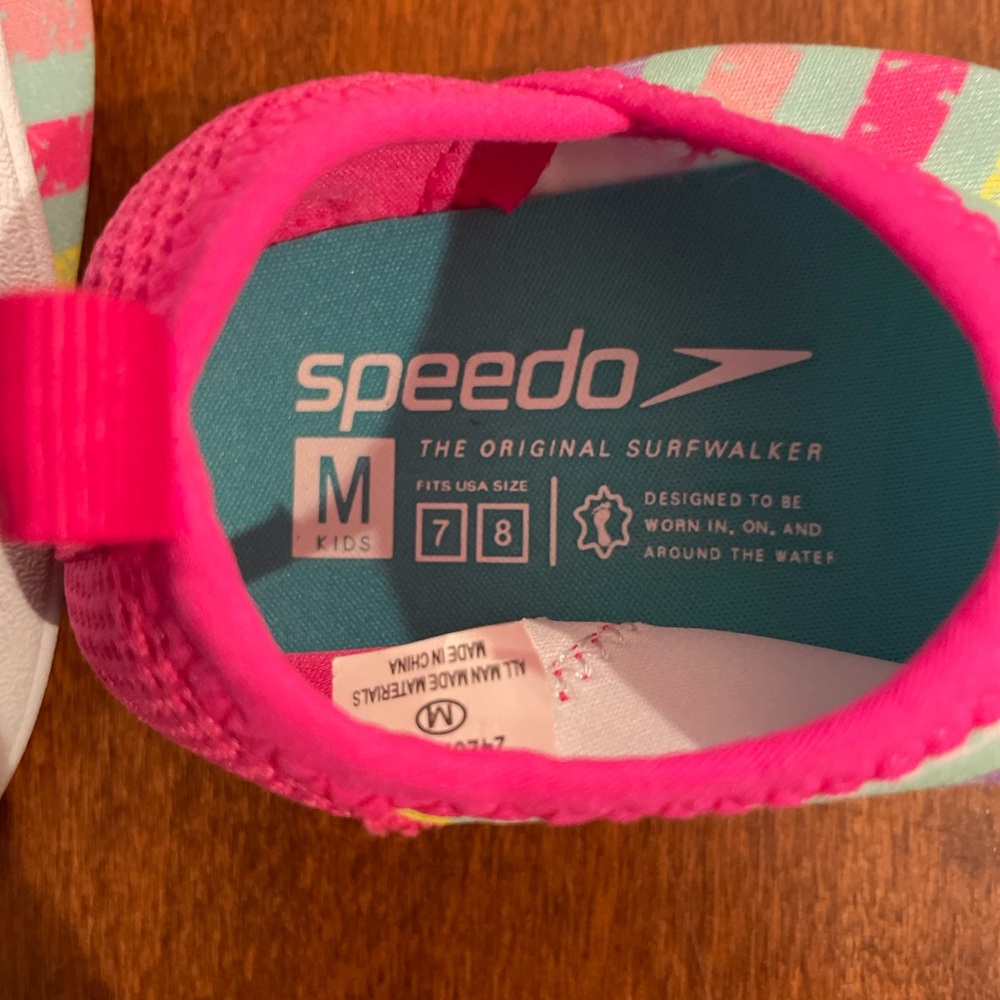 Speedo Kids Surfwalker Water Shoes - Pink and Aqua
